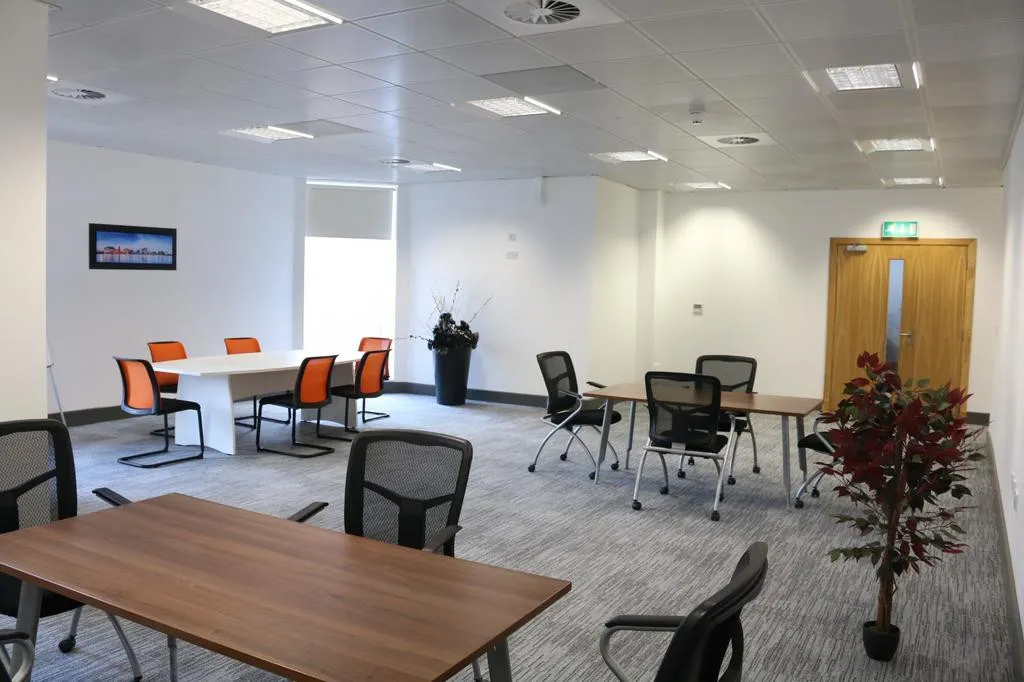 Bright office workspace